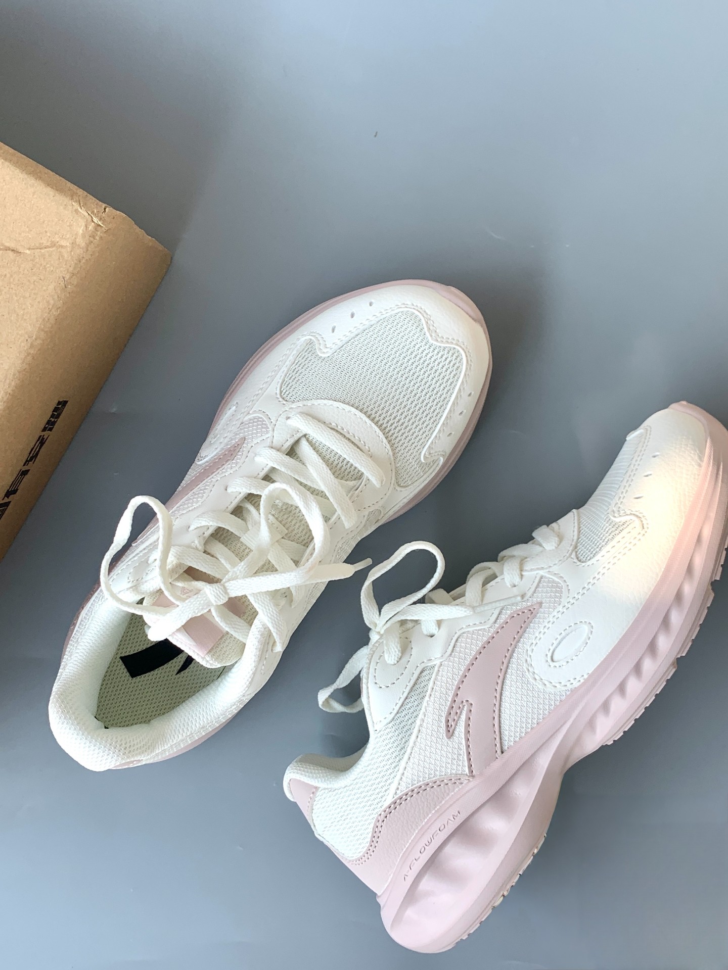 安踏星云跑步鞋女鞋革面防水运动鞋女轻便减震慢跑鞋有氧鞋子SJ仓,运动鞋new,跑步鞋,淘宝优惠券,粉丝福利购,淘宝优惠卷