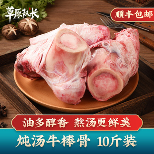 草原队长 5000g 新鲜熬汤牛骨头内蒙古牛骨髓牛棒骨筒骨大骨商用