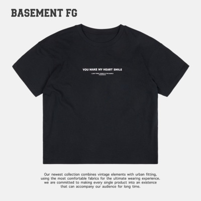 BASEMENTFG简约字母印花短袖T恤百搭上衣261020205