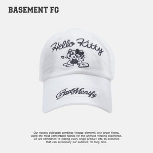 BASEMENTFGxHelloKitty刺绣棒球帽鸭舌帽254010095005