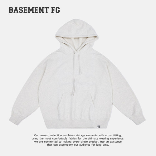 BASEMENTFG简约中性风连帽卫百搭上衣241050094022