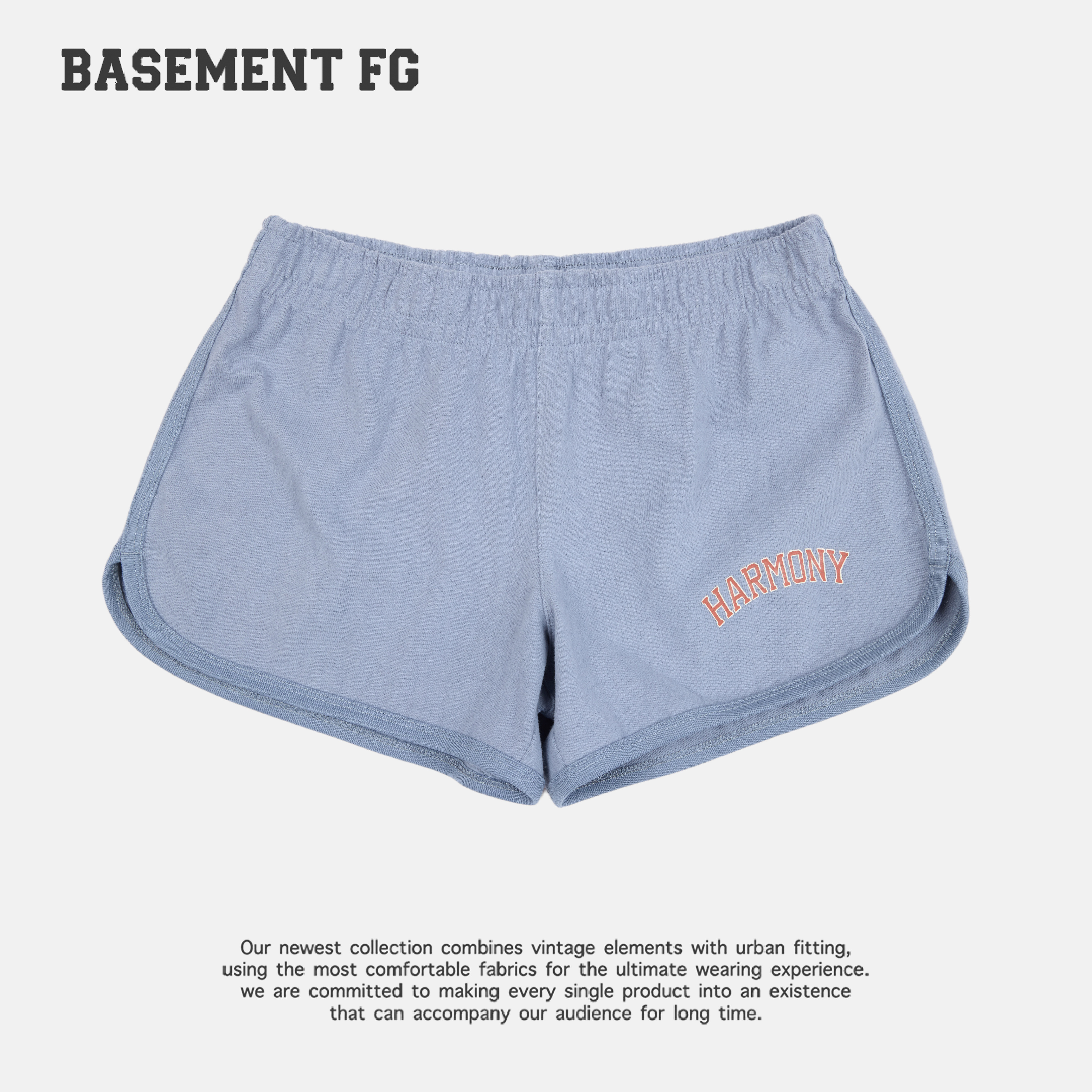 BASEMENTFG美式复古运动短裤女休闲百搭显瘦热裤261130018031图片