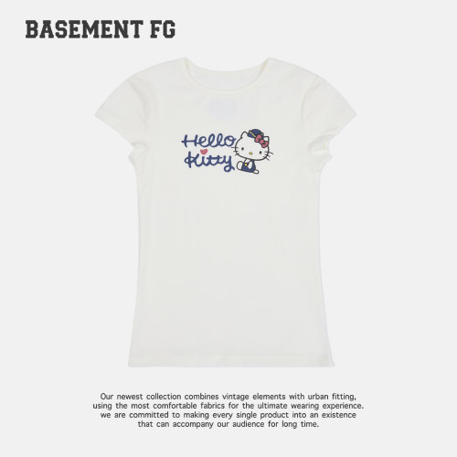 BASEMENTFGxHelloKitty印花短袖T恤休闲上衣261020016005