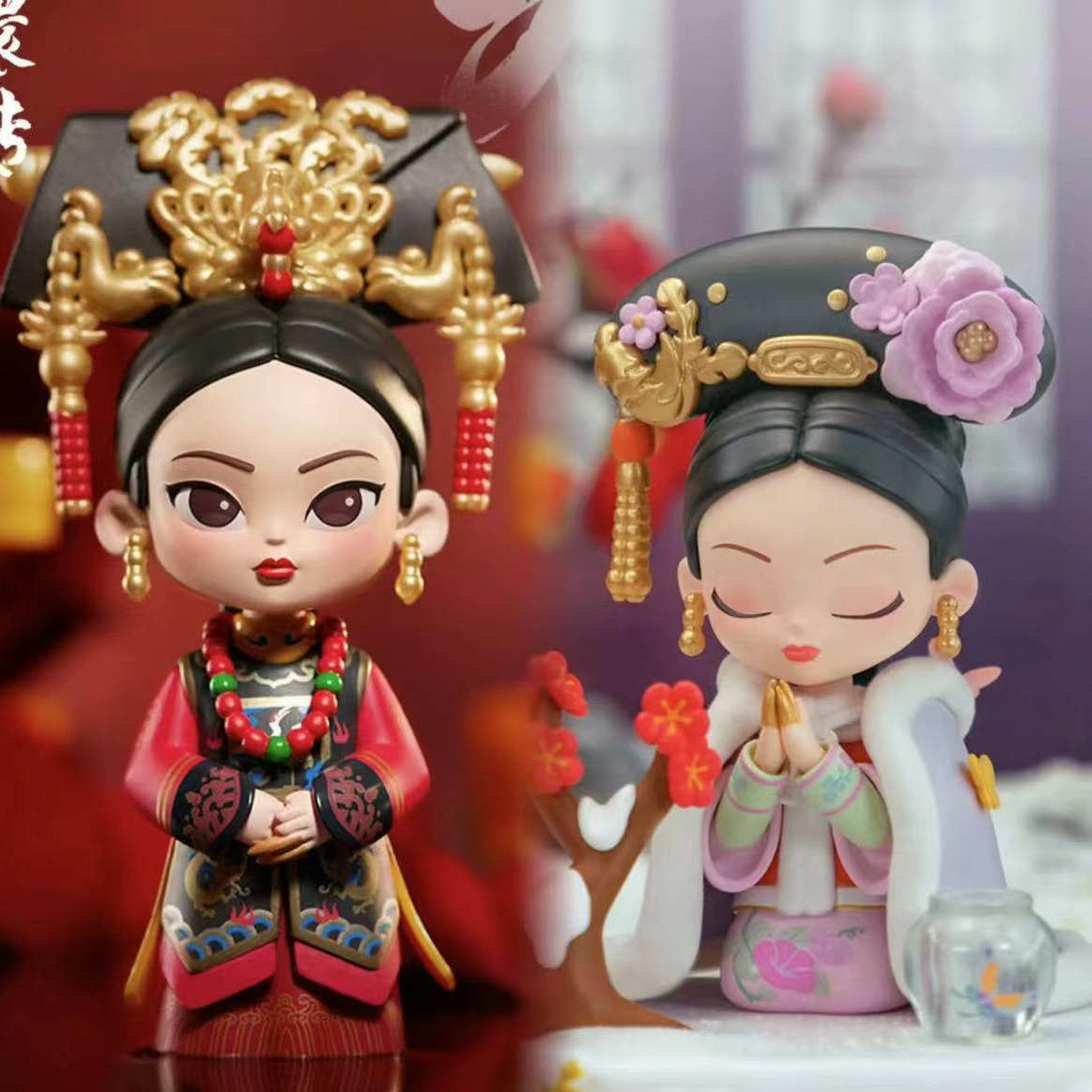 正版甄嬛传一二三代盲盒熹贵妃华妃官方手办锦鲤拿趣潮玩摆件礼物