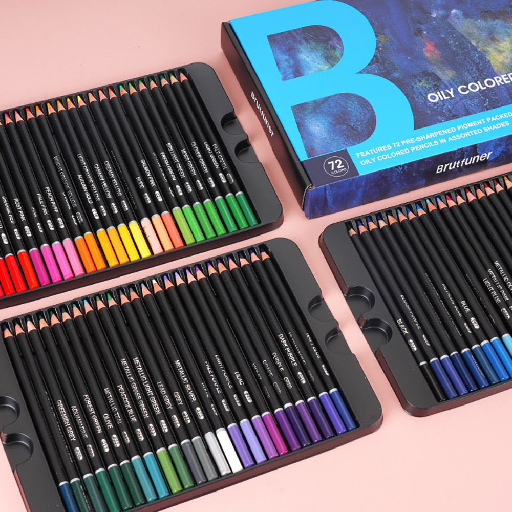 brutfuner本范儿彩铅72色120色180色专业油性彩铅粗芯黑杆纸盒款,文具电教/文化用品/商务用品,彩铅,淘宝优惠券,粉丝福利购,淘宝优惠卷