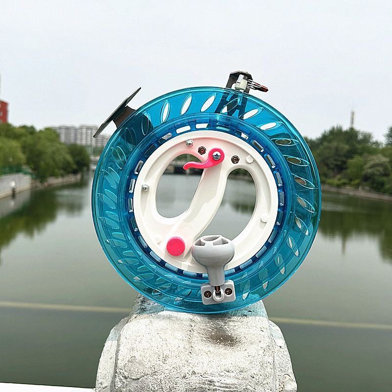 手刹防倒转风筝轮盘钓鱼海钓船钓安装鱼竿两用手摇缠线收线手把轮