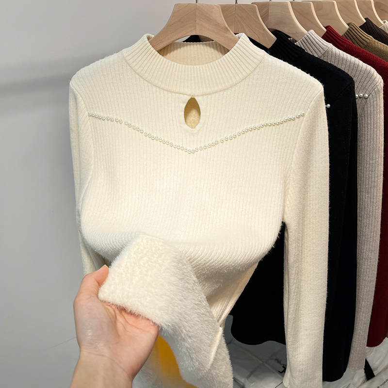 2025秋冬新款一体加绒毛衣