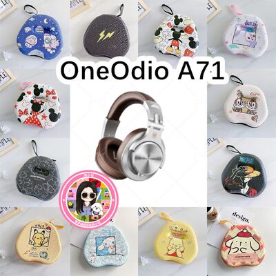 适用于OneOdio A71头戴式耳机包卡通EVA保护盒电源线收纳包