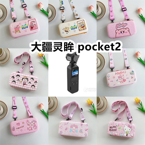 适用于大疆灵眸 pocket2手持云台保护盒电源线电池收纳盒