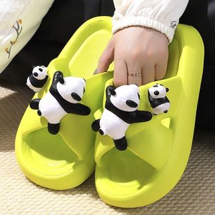 可爱夏季 熊猫时尚 女款 拖鞋 外穿eva防滑防臭居家外穿 新款