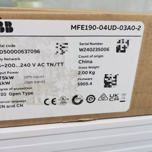 售前询价伺服驱动器：MFE190-04UD-03A0-2