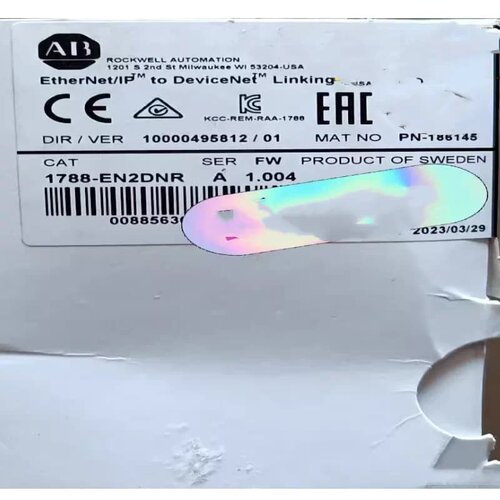 售前询价1788-EN2DNR AB PLCEtherNet/IP 至 DevicNet 超连结设