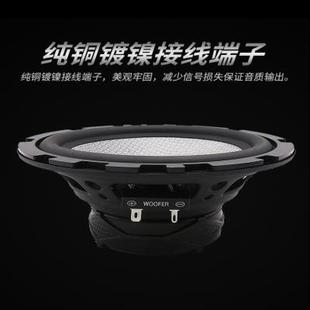 前门中高低音重低音全频喇叭带分频器 汽车音响喇叭6.5寸套装 改装