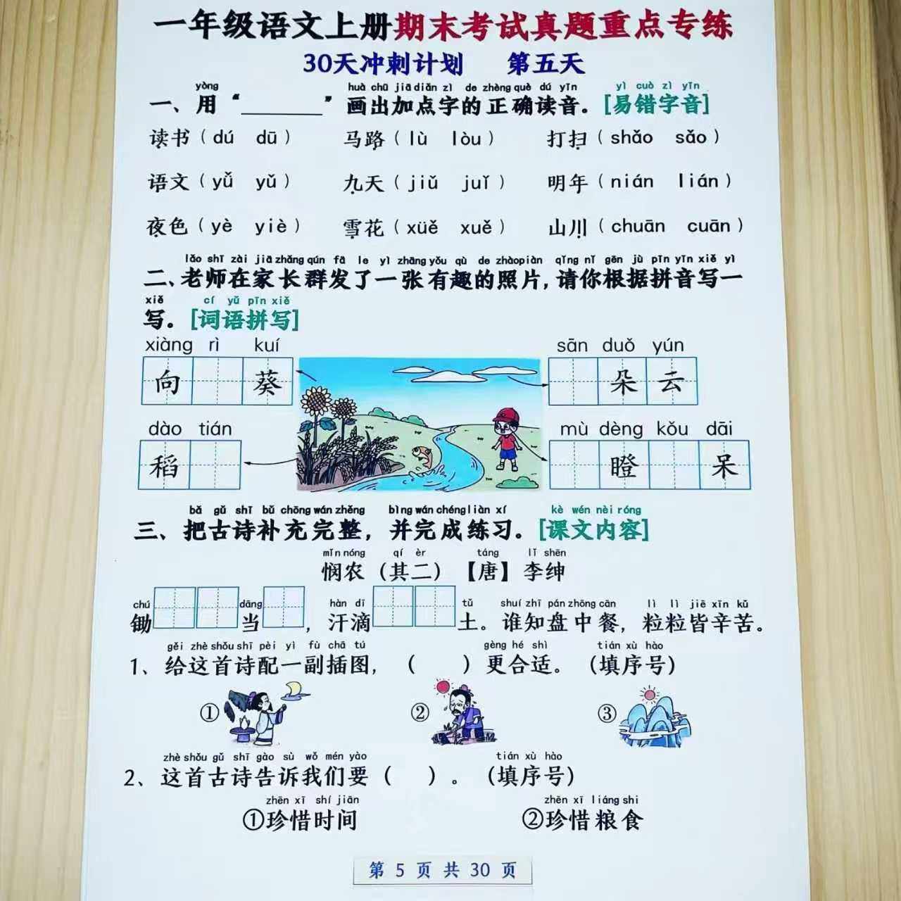 25新版1-4年级语数上册期