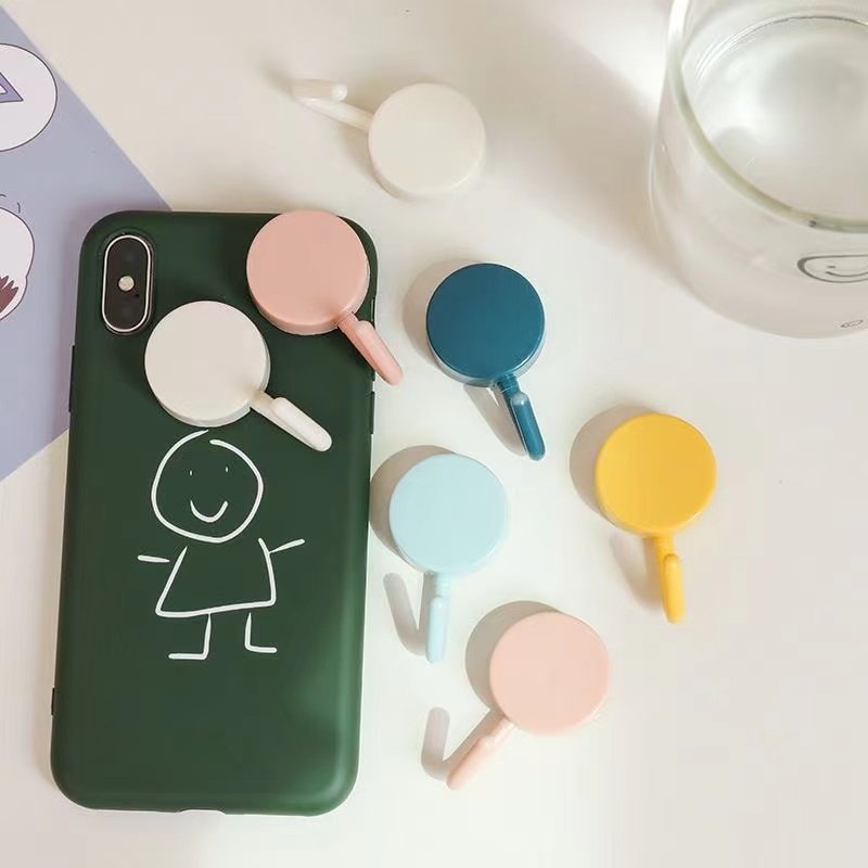 圆J强力粘胶贴墙面壁挂厨房创意可爱挂勾无痕免打孔门后浴室粘钩