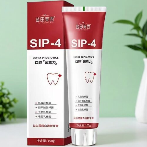 益生菌SIP4牙膏厂家批发小苏打白牙膏批发家庭装