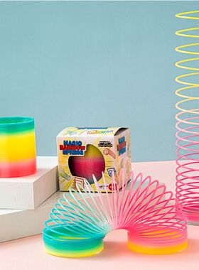 中号盒装彩虹圈幼儿园小学生奖品魔力叠叠圈益智礼物玩具