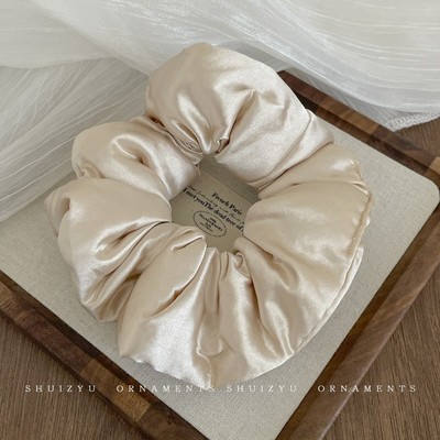 2025年新款发绳发饰缎面枕头睡眠大肠发圈女高级感丸子头盘发头绳