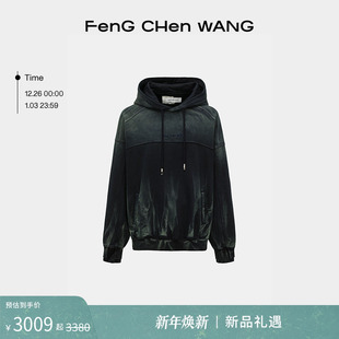 25秋冬渐变扎染连帽卫衣男女同款 FengChenWang