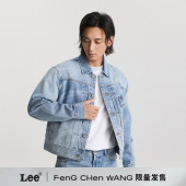 联名系列 Chen Lee Feng Wang竹纹印花牛仔夹克男女同款