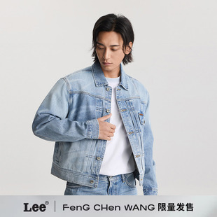 联名系列 Chen Lee Feng Wang竹纹印花牛仔夹克男女同款