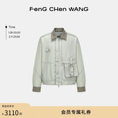 夹克外套 工装 明星同款 FengChenWang尼龙双门襟设计男女同款