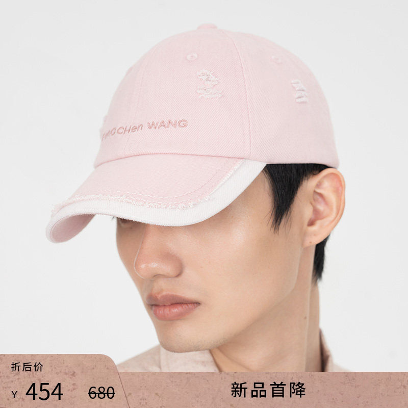 【礼物甄选】FengChenWang26春夏新品牛仔拼接刺绣棒球帽男女同款