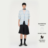 男女同款 开衫 新品 FengChenWang26早春交织纱线蓝色长袖