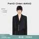 FengChenWang 型西装 解构系列黑色拼接中性款 版 夹克外套 经典