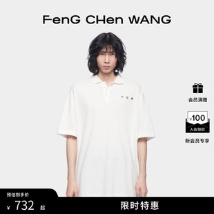 FengChenWang 系列男款 经典 T恤 简约金属logo短袖 Polo衫