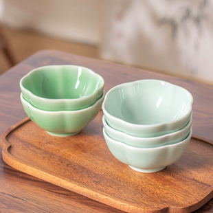 特别漂亮的碗家用2026新款高颜值小碗陶瓷甜品碗4英寸火锅蘸料碗