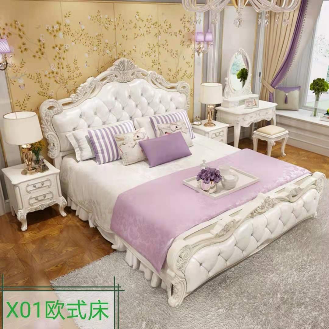 欧式单人床外贸出口库存尾货清仓特价亏本主卧室双人床婚床软包床