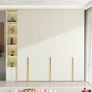 3.0轻奢家用卧室衣橱 2.8 2.7 定制实木多层板衣柜加高顶柜2.6米