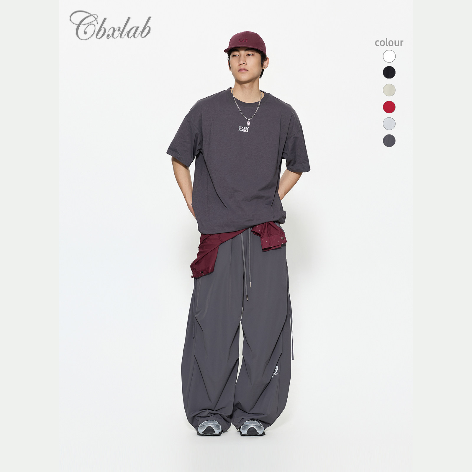 CBXLAB街舞潮牌男装"会变身的裤子"速干香蕉裤嘻哈抽绳宽松街舞潮