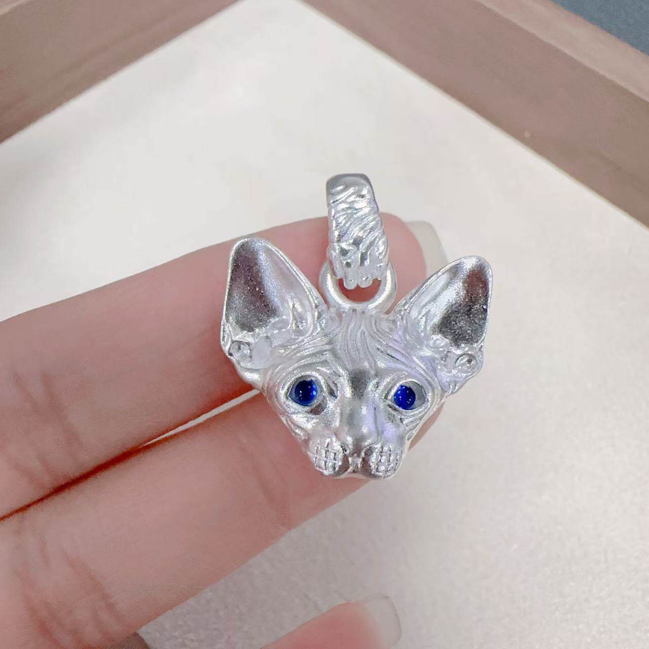 DAMAI无毛猫斯芬克斯项链女轻奢