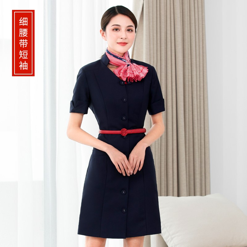 海航空姐制服职业装连衣裙女气质套装海航连衣裙售楼