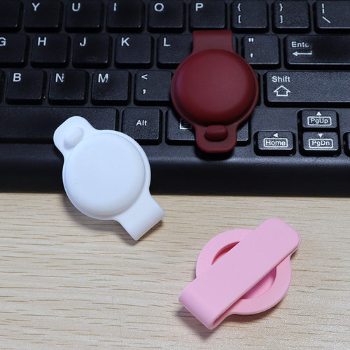 适用于苹果airtags定位追踪器宠物猫项圈夹 airtag防丢硅胶保护套