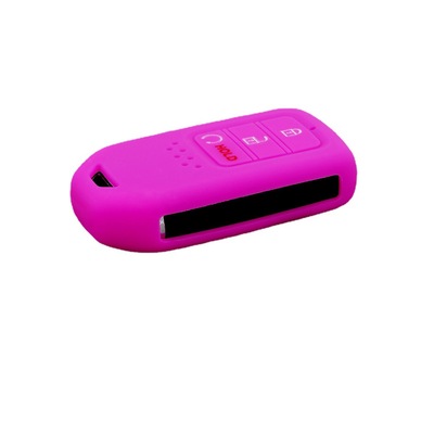 适用本田XR-V凌派冠道3键硅胶钥匙套CR-V锁匙包HOND思域保护套