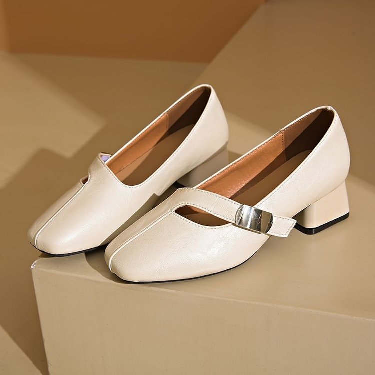 法式小香风气质单鞋女2025秋季浅口低跟玛丽珍女鞋配裙子晚晚鞋子