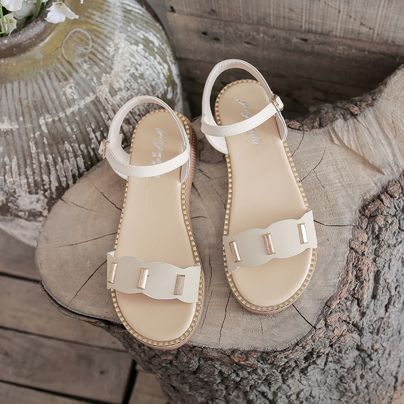 韩版百搭软底一字带凉鞋时尚防滑舒适妈妈鞋2025夏季新款沙滩鞋女