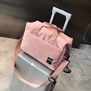 短途旅行包女轻便大容量行李箱附加包运动健身包手提行李袋待产包