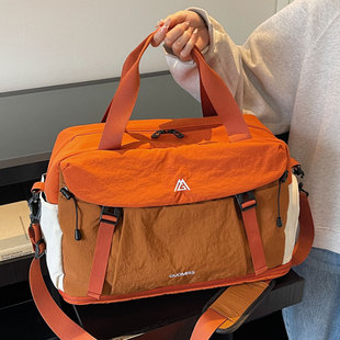 女士外出旅行包大容量待产包收纳袋学生手提行李包轻便旅游登机包