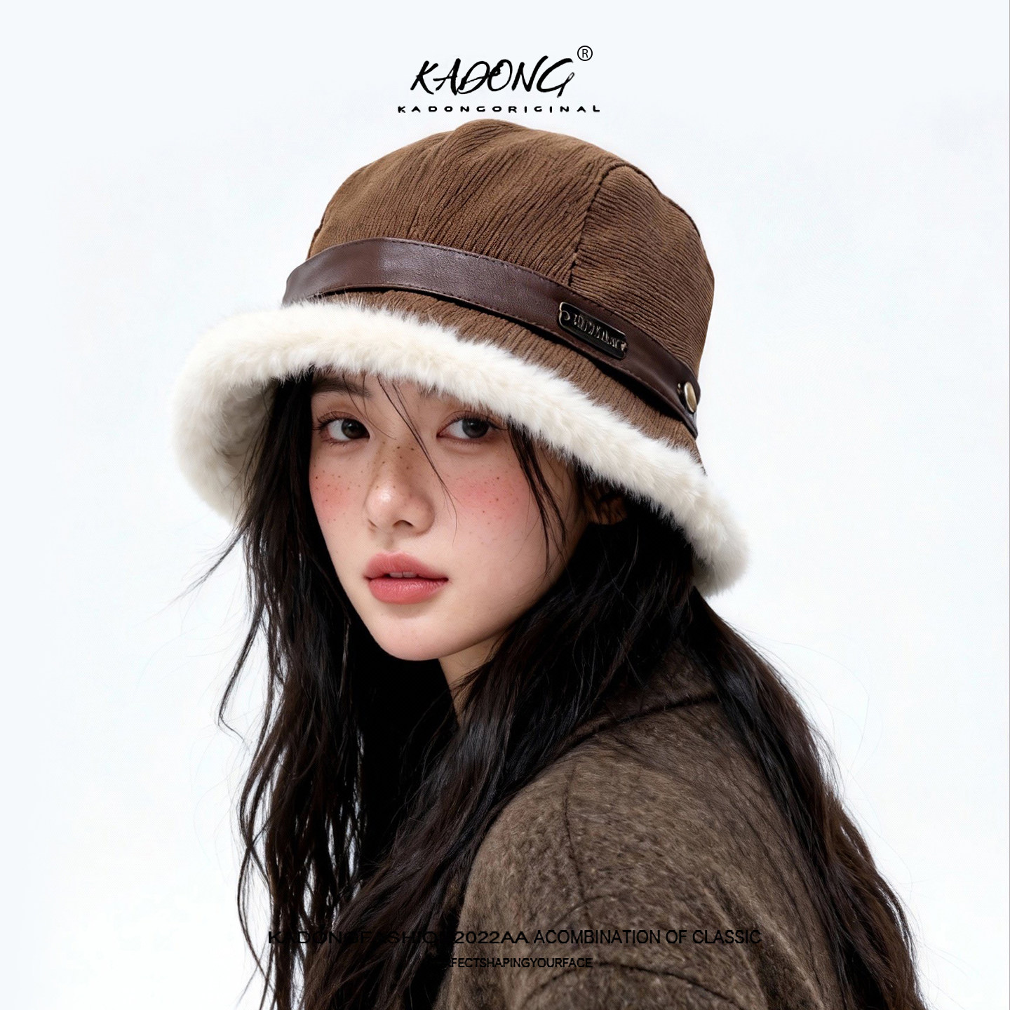 灯芯绒帽子女秋冬季保暖加绒渔夫帽冬天护耳百搭毛绒盆帽2025新款,服饰配件/皮带/帽子/围巾,帽子,淘宝优惠券,粉丝福利购,淘宝优惠卷