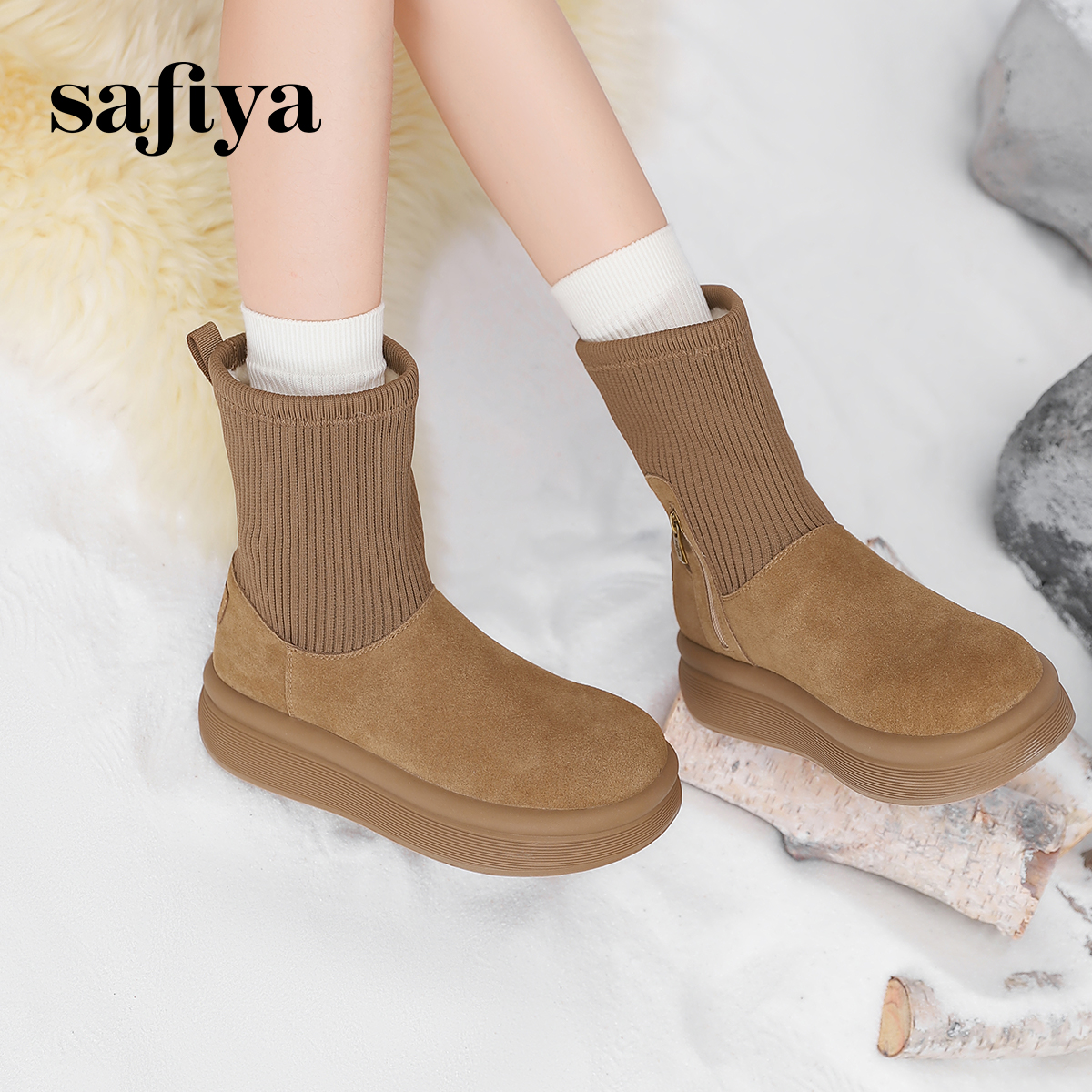 索菲娅加绒加厚雪地靴