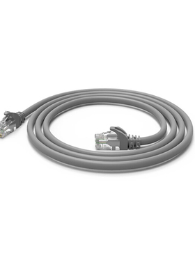 信霆 超五类网络跳线屏蔽 CAT5e标准纯无氧铜 成品网线3米灰色