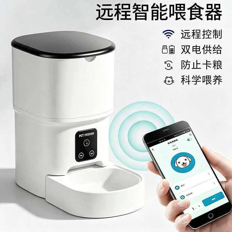 自动远程宠物喂食器wifi智能猫咪狗狗猫粮定时定量投食器喂食机