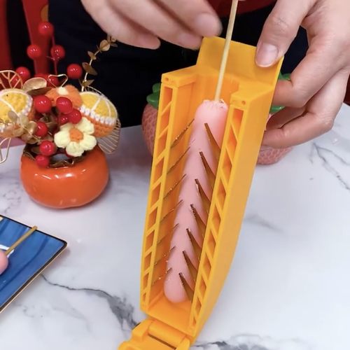 淀粉肠改花刀神器一体机手动新手摆摊高效率切花肠烤肠香肠多功能