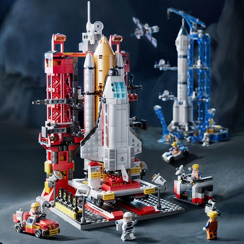 DIY航天飞机积木拼图男孩拼装玩具火箭儿童发射中心模型生日礼物,玩具/童车/益智/积木/模型,儿童玩具礼盒,淘宝优惠券,粉丝福利购,淘宝优惠卷