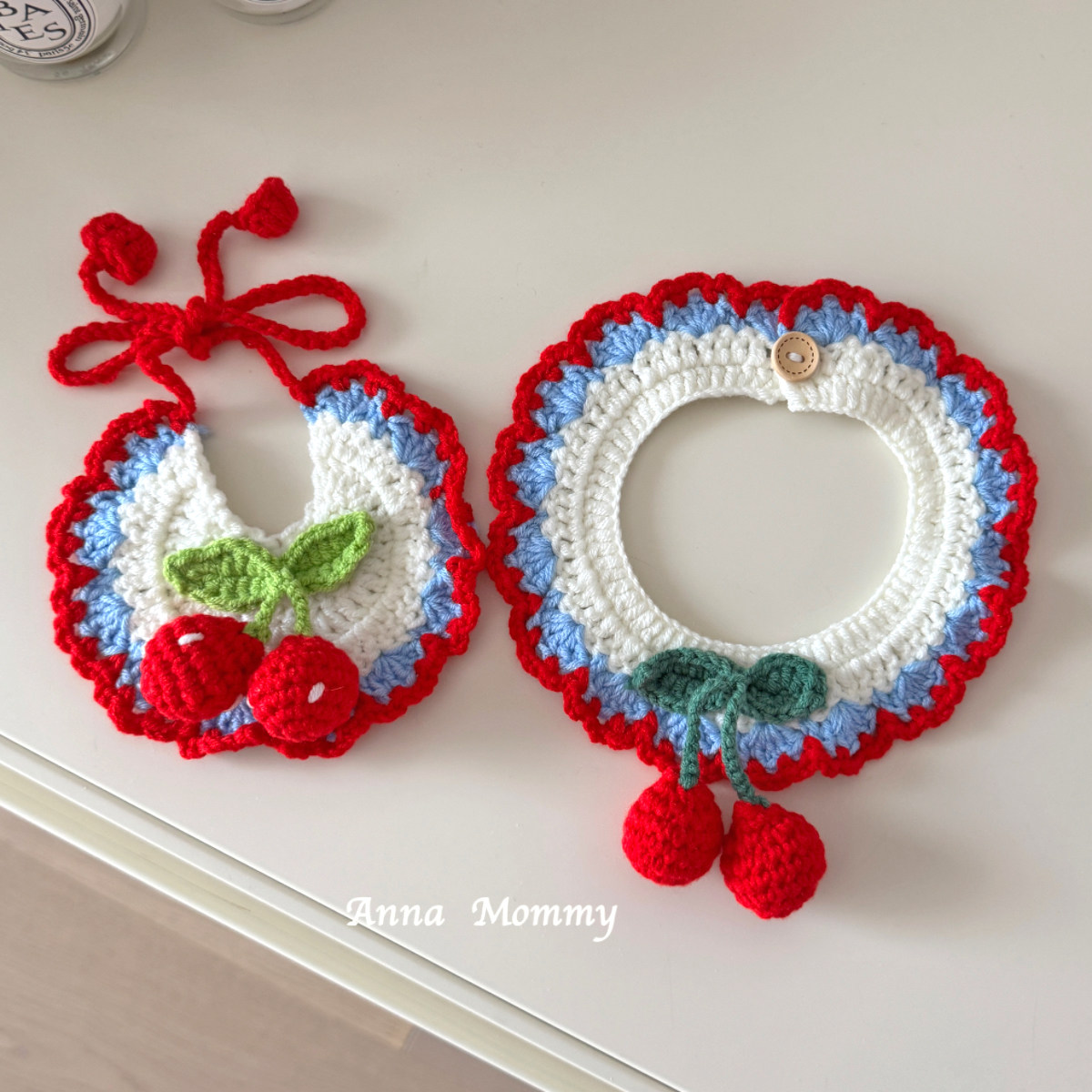 狗狗围兜猫咪口水巾手工针织红樱桃围脖宠物配饰小型犬比熊泰迪,宠物/宠物食品及用品,围巾/口水巾,淘宝优惠券,粉丝福利购,淘宝优惠卷