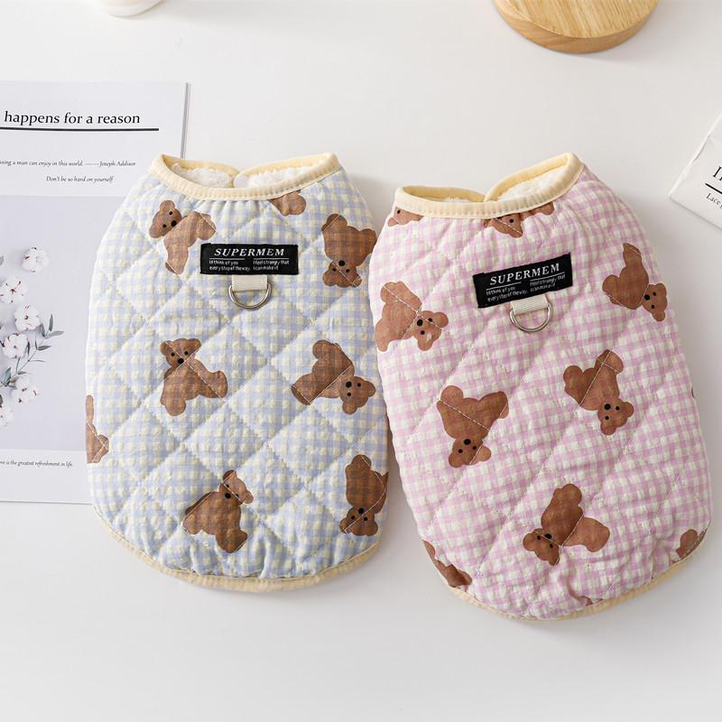 可爱泰迪博美印花狗狗宠物服装